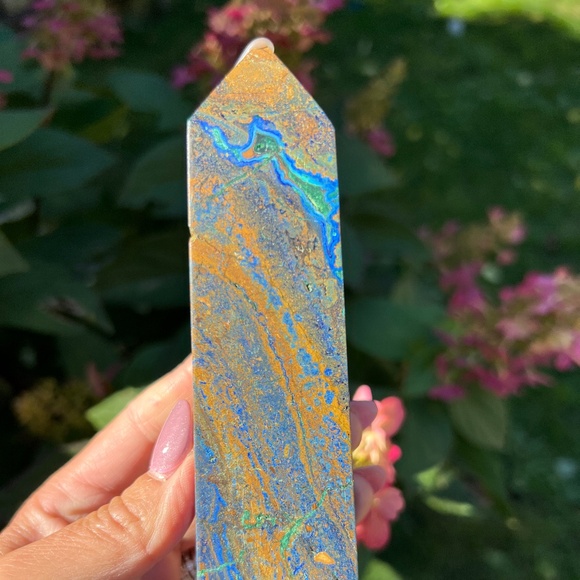Azurite (1) tower | crystal - Picture 1 of 17